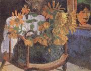 Sunflowers on a chair